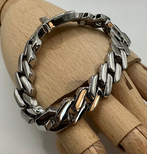 Panzer bracelet, stainless steel