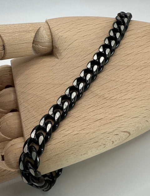 Bracelet blackened, stainless steel
