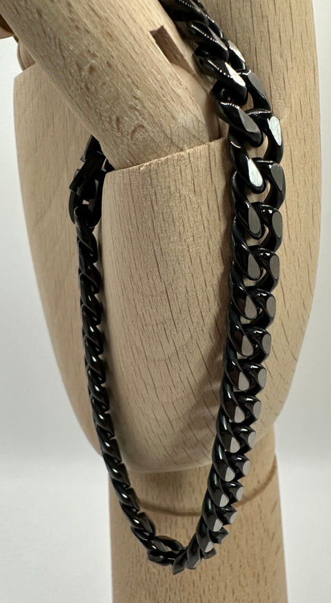 Bracelet blackened, stainless steel