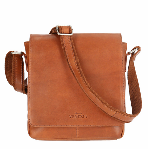 Leather shoulder bag Erwin