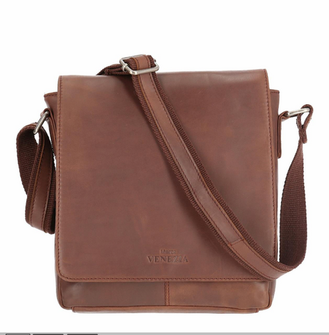 Leather shoulder bag Erwin