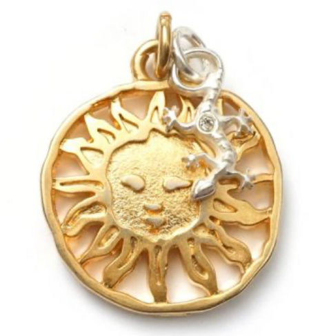 Sunshine M GoldShiny & Gecko Silver- Shiny S, Amulett Twin