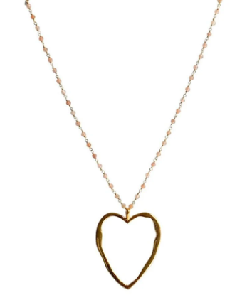 Halskette  BIG LOVE (Pink Opal)