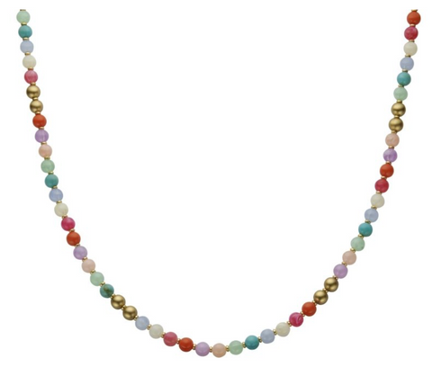 Multicolor Halskette 90 cm + 7 cm