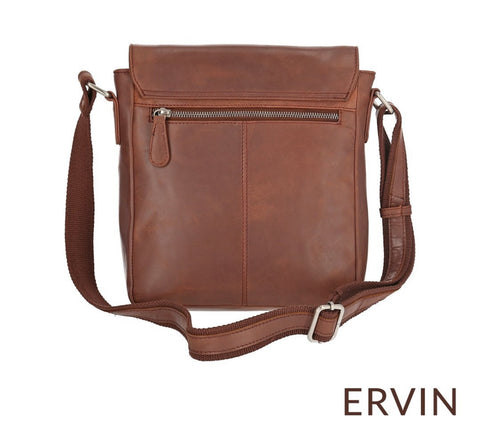 Leather shoulder bag Erwin