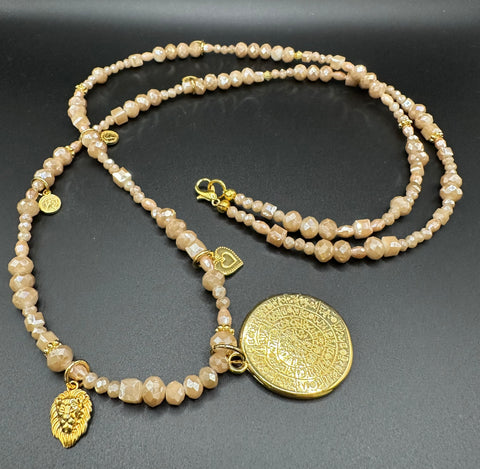 Edelsteinkette GAIA 88cm