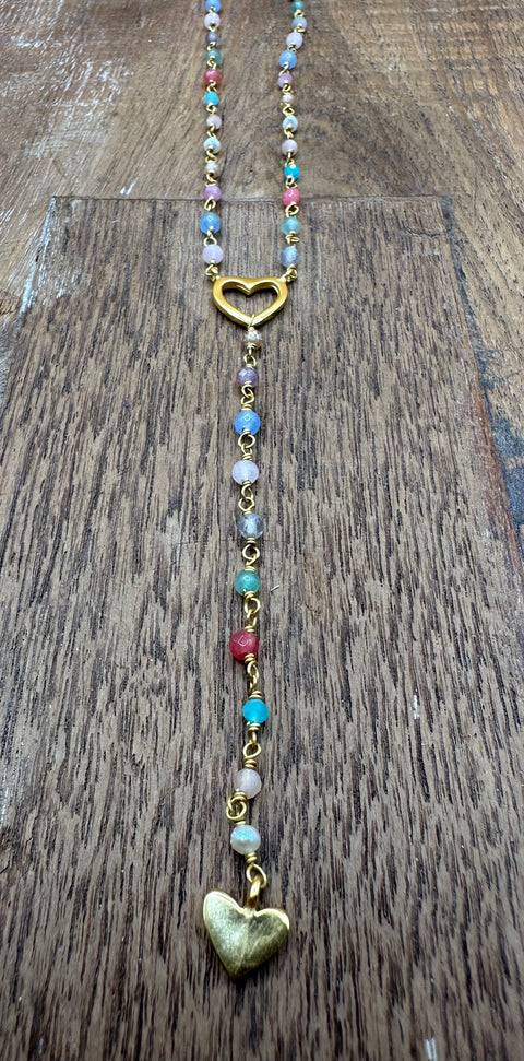 Halskette HEART DROP ( Multi Summer)