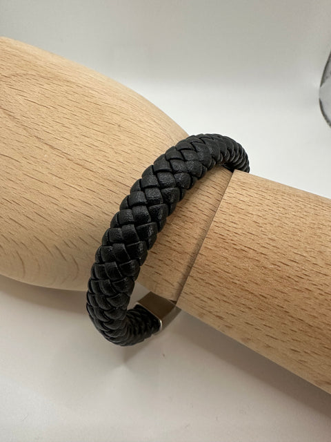 Armband Leder schwarz