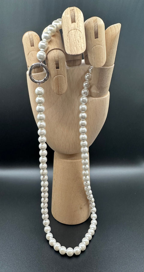 Necklace shell pearl, stainless steel