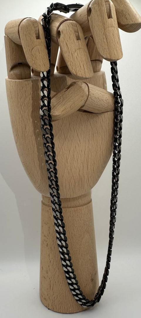 Chain stainless steel matt, blackened